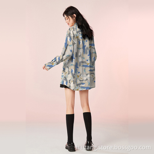 Digital Printing Fabric Fine Denier Polyester Suiting Shirt